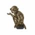 Figură Decorativă DKD Home Decor Auriu* Metal Rășină Colonial Maimuță (32 x 21 x 105 cm)