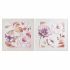 Tablou DKD Home Decor Trandafiri Romantic 70 x 3 x 70 cm (2 Unități)