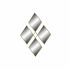 Oglindă de perete DKD Home Decor Auriu* Romb 63 x 2 x 90 cm