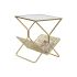 Suport pentru reviste DKD Home Decor Auriu* Metal Oglindă 45 x 45 x 55 cm