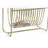 Suport pentru reviste DKD Home Decor Oglindă Auriu* Metal (76 x 35 x 83 cm)