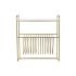 Suport pentru reviste DKD Home Decor Oglindă Auriu* Metal (76 x 35 x 83 cm)