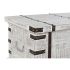 Cufăr DKD Home Decor Metal Alb Lemn de mango (116 x 40 x 45 cm)