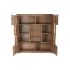 Dulap DKD Home Decor   145 x 40 x 153 cm Geam Maro Salcâm