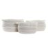 Set de Coșuri DKD Home Decor Alb Negru Portocaliu 52 x 43 x 25 cm