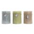 Lumânare DKD Home Decor Vanilie Ceară (3) (3 Piese)