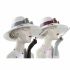Figură Decorativă DKD Home Decor 18,5 x 15 x 31 cm Femeie Roz Alb (2 Unități)