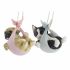 Figură Decorativă DKD Home Decor Multicolor Câine 18 x 12,5 x 16 cm (4 Unități)