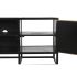 Mobilă TV DKD Home Decor Negru Metal Lemn (120 x 37 x 50 cm)