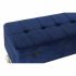 Banchetă DKD Home Decor   Albastru Auriu* Metal Кадифе (90 x 40 x 47 cm)