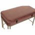 Banchetă DKD Home Decor   Roz Auriu* Metal Кадифе (80 x 40 x 47 cm)