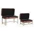 Banchetă DKD Home Decor   Roz Auriu* Metal Кадифе (80 x 40 x 47 cm)