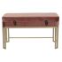 Banchetă DKD Home Decor   Roz Auriu* Metal Кадифе (80 x 40 x 47 cm)