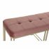 Banchetă DKD Home Decor   Roz Metal Кадифе (120 x 40 x 46 cm)