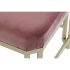 Banchetă DKD Home Decor   Roz Metal Кадифе (120 x 40 x 46 cm)