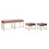 Banchetă DKD Home Decor   Roz Metal Кадифе (120 x 40 x 46 cm)