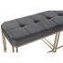 Banchetă DKD Home Decor   Gri Metal Кадифе (120 x 40 x 47 cm)
