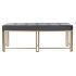 Banchetă DKD Home Decor   Gri Metal Кадифе (120 x 40 x 47 cm)