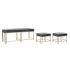 Banchetă DKD Home Decor   Gri Metal Кадифе (120 x 40 x 47 cm)