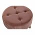 Suport pentru Picioare DKD Home Decor Natural Lemn Кадифе Roz deschis (61 x 61 x 38 cm)
