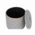Banchetă DKD Home Decor   Gri Lemn Poliester (120 x 45 x 43 cm)