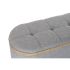Banchetă DKD Home Decor   Gri Lemn Poliester (120 x 45 x 43 cm)