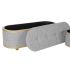 Banchetă DKD Home Decor   Gri Lemn Poliester (120 x 45 x 43 cm)