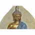 Figură Decorativă DKD Home Decor Albastru Roșu Portocaliu Auriu* Buda Oriental 15,5 x 5 x 20,7 cm (3 Unități)