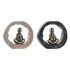 Figură Decorativă DKD Home Decor Negru Auriu* Călugăr Oriental 20,8 x 6,5 x 18,5 cm (2 Unități)