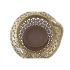 Lucerna DKD Home Decor 26,5 x 26,5 x 22 cm Finisaj învechit Geam Auriu* Metal Arab