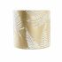 Vază DKD Home Decor Auriu* Metal Crem Tropical Frunza a unei plante (21 x 21 x 81 cm)