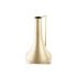 Vază DKD Home Decor Auriu* Metal Crem Tropical Frunza a unei plante (21 x 21 x 81 cm)