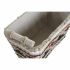 Set de Coșuri DKD Home Decor Poliester Colonial Fibră (39 x 27 x 24 cm)