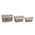 Set de Coșuri DKD Home Decor Poliester Colonial Fibră (39 x 27 x 24 cm)