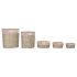 Set de Coșuri DKD Home Decor Roșu Bej Natural răchită Cottage 51 x 37 x 56 cm (5 Piese) (5 Unități)