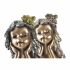 Figură Decorativă DKD Home Decor 17 x 14 x 25 cm Roșu Auriu* (2 Unități)