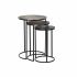 Set de 3 Măsuțe DKD Home Decor Negru Cupru Auriu* 44 x 44 x 61 cm