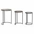 Set de 3 Măsuțe DKD Home Decor Negru Cupru Auriu* 44 x 44 x 61 cm