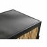 Servantă DKD Home Decor   Negru Natural Metal Ratan 65 x 35 x 130,5 cm