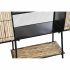 Servantă DKD Home Decor   Negru Natural Metal Ratan 65 x 35 x 130,5 cm