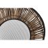 Set de ghivece DKD Home Decor Negru Natural Metal Ratan Pătrat Bali 50 x 50 x 25,4 cm (2 Unități)