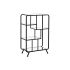 Raft DKD Home Decor Negru Metal Geam 60 x 28 x 93 cm (1)