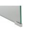 Noptieră DKD Home Decor Gri Maro închis Geam Lemn MDF 50 x 40 x 45,5 cm