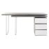 Birou DKD Home Decor Natural Gri Metal MDF (150 x 120 x 75 cm)