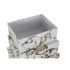 Set de cutii de depozitare, cu posibilitate de stivuire DKD Home Decor Auriu* Alb Carton (43,5 x 33,5 x 15,5 cm)