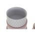 Set de cutii de depozitare, cu posibilitate de stivuire DKD Home Decor Rotund Roz Carton