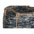 Set de Coșuri DKD Home Decor Alb Negru Boho 56 x 56 x 60 cm 52 x 52 x 60 cm Plastic 3 Piese