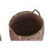 Set de Coșuri DKD Home Decor Piersică Natural Boho 52 x 52 x 58 cm