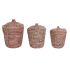 Set de Coșuri DKD Home Decor Ratan (51 x 51 x 67 cm)