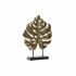 Figură Decorativă DKD Home Decor Negru Auriu* Tropical Frunza a unei plante 25,5 x 6 x 34 cm